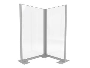 Clear Divider, Freestanding (CEAC-024) -- Trade Show Rental Furniture